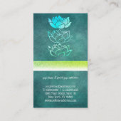 モダンプロフェッショナル緑色ホログラフィック 名刺 (裏面)