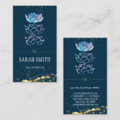 モダンプロフェッショナル緑色ホログラフィック 名刺 (正面/裏面)