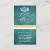 モダンプロフェッショナル緑色ホログラフィック 名刺 (裏面)