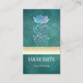 モダンプロフェッショナル緑色ホログラフィック 名刺 (正面)