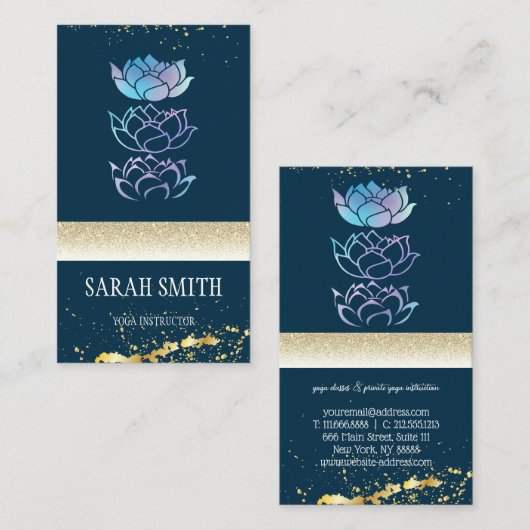 モダンプロフェッショナル緑色ホログラフィック 名刺 (正面/裏面)