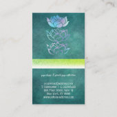 モダンプロフェッショナル緑色ホログラフィック 名刺 (裏面)