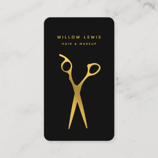 モダンプロフェッショナル美容師ソーシャルメディア 名刺 (正面)