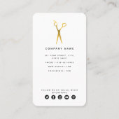 モダンプロフェッショナル美容師ソーシャルメディア 名刺 (裏面)