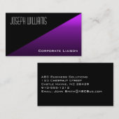 モダンプロフェッショナル角度付き名刺 名刺 (正面/裏面)