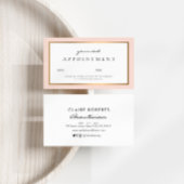 モダンプロフェッショナル赤面金ゴールドアポイントメントカード 名刺