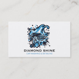 モダンプロフェッショナル車の洗浄洗浄 名刺
