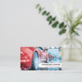 モダンプロフェッショナル車の洗浄洗浄 名刺 (スタンド正面)