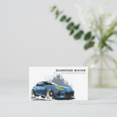 モダンプロフェッショナル車の洗浄洗浄 名刺 (スタンド正面)