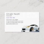 モダンプロフェッショナル車の洗浄洗浄 名刺 (裏面)