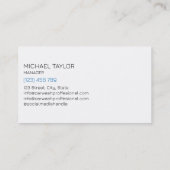 モダンプロフェッショナル車の洗浄洗浄 名刺 (裏面)