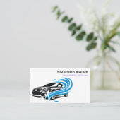 モダンプロフェッショナル車の洗浄洗浄 名刺 (スタンド正面)