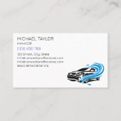 モダンプロフェッショナル車の洗浄洗浄 名刺 (裏面)