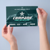 モダンプロフェッショナル車の詳細フライヤー チラシ (ハンドル)