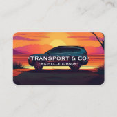 モダンプロフェッショナル輸送ツアーガイドドライバー 名刺 (正面)