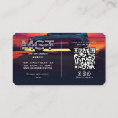 モダンプロフェッショナル輸送ツアーガイドドライバー 名刺 (裏面)