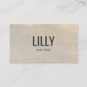 モダンプロフェッショナル金ゴールドテクススタイリッシュチャ 名刺 (正面)