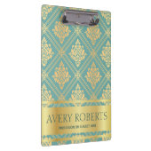 モダンプロフェッショナル金属フローラシアン金ゴールド クリップボード (右)