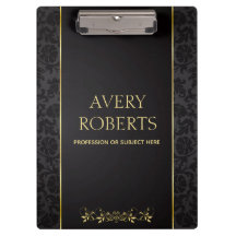 モダンプロフェッショナル金属フローラブラック金ゴールド