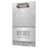 モダンプロフェッショナル金属銀 クリップボード (左)