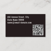 モダンプロフェッショナル銀金属溶接機QRコード 名刺 (裏面)