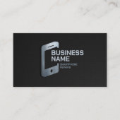 モダンプロフェッショナル頭が切れる電話の修理車 名刺 (正面)