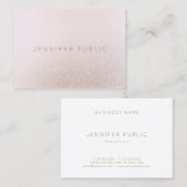 モダンプロフェッショナル高度テンプレートエレガント 名刺 (正面/裏面)