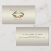 モダンプロフェッショナル魅力的光、唇 名刺 (正面/裏面)