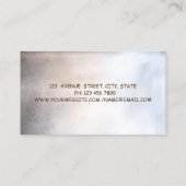 モダンプロフェッショナル魅力的，メトタリック，ロータス 名刺 (裏面)