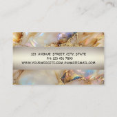 モダンプロフェッショナル魅力的,ロータス,パール大理石 名刺 (裏面)