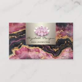 モダンプロフェッショナル魅力的、ロータス、ブルゴーニュ大理石 名刺