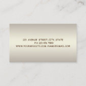 モダンプロフェッショナル魅力的，ロータス，大理石 名刺 (裏面)