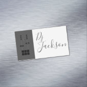 モダンプロフェッショナル2トーンDJ マグネット名刺 (インサイチュ)