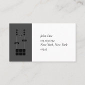 モダンプロフェッショナル2トーンDJ 名刺 (裏面)