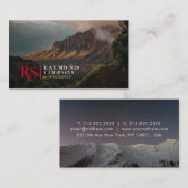 モダンプロフェッショナル2写真モノグラム写真 名刺 (正面/裏面)