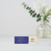 モダンプロフェッショナル2色でロゴを追加 スキニー名刺 (スタンド正面)