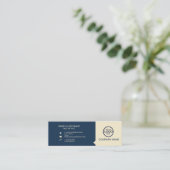 モダンプロフェッショナル2色でロゴを追加 スキニー名刺 (スタンド正面)