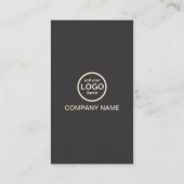 モダンプロフェッショナル2色でロゴを追加 名刺 (裏面)