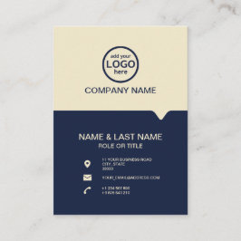 モダンプロフェッショナル2色でロゴを追加 名刺