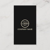 モダンプロフェッショナル2色でロゴを追加 名刺 (裏面)