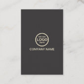 モダンプロフェッショナル2色でロゴを追加 名刺 (裏面)