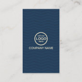 モダンプロフェッショナル2色でロゴを追加 名刺 (裏面)