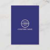 モダンプロフェッショナル2色でロゴを追加 名刺 (裏面)