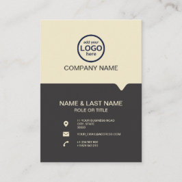 モダンプロフェッショナル2色でロゴを追加 名刺