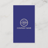 モダンプロフェッショナル2色でロゴを追加 名刺 (裏面)