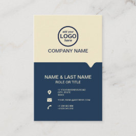 モダンプロフェッショナル2色でロゴを追加 名刺