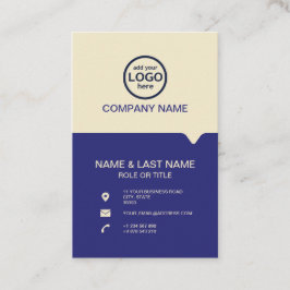 モダンプロフェッショナル2色でロゴを追加 名刺