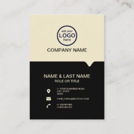 モダンプロフェッショナル2色でロゴを追加 名刺