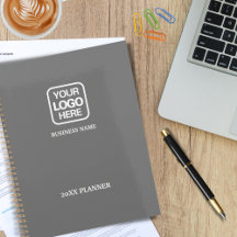 モダンプロフェッショナル・ビジネス・ロゴ・グレー