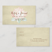 モダンプロフェッショナル、Lotusのシンプル紹介カード 紹介カード (正面/裏面)